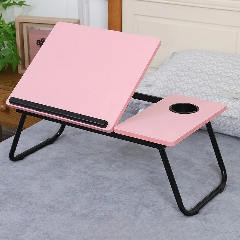 Integrated Foldable Table with Adjustable Height, Compact and Practical Computer Lazy Desk with Ergonomic Design Gaming Desk