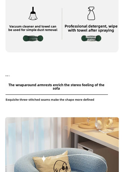 Bohemian Fluffy Accent Chair Modern Lamb Wool Lounge Chaise Plush Single Sofa for Small Space  Luxury Vanity Stool for Bedroom