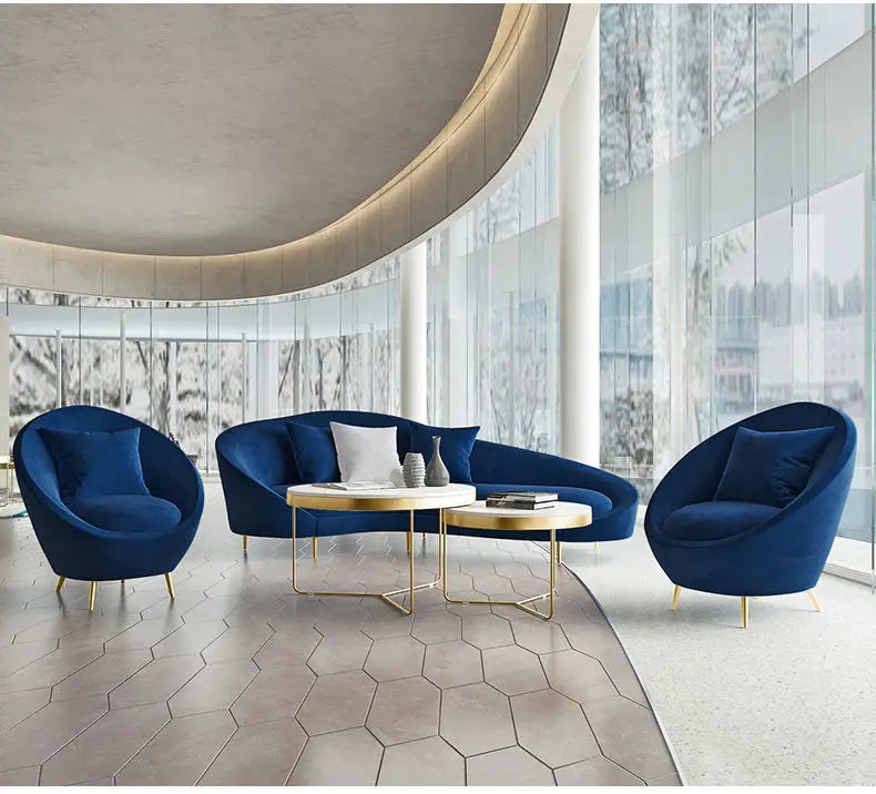 Nordic creative sofa beauty salon reception lounge area casual simple special-shaped small sofa combination set