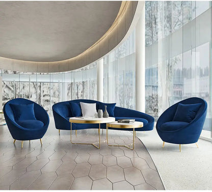 Nordic creative sofa beauty salon reception lounge area casual simple special-shaped small sofa combination set