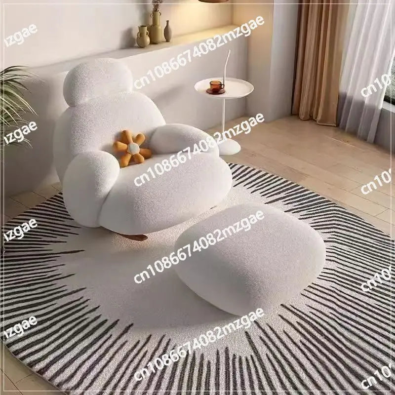 Rocking chair household balcony recliner leisure chair living room sofa chair Internet celebrity single sofa Lazy