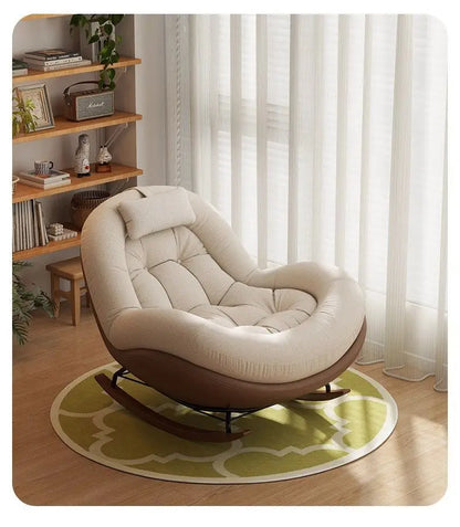 New Beanbag Chair Single Rocking Chair for Living Room Balcony Comfortable Upholstered Recliner