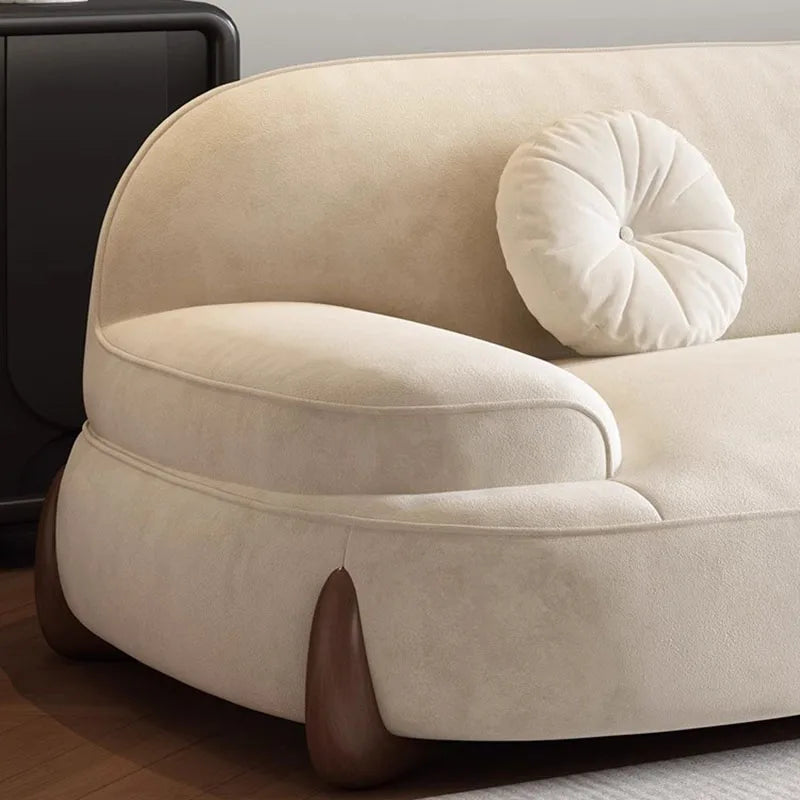 Floor Grande Living Room Sofas Wood Legs Relax Reception Recliner Sofa Minimalista Japanese Divani Soggiorno Furniture Modern