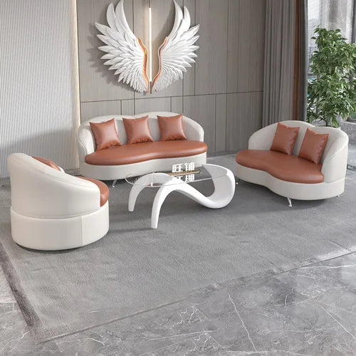 Grand canapé de luxe blanc imperméable à l'eau Simple vert Chaise longue nouveau canapé naturel concepteur Muebles Para dortoir meubles