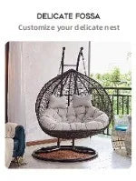 Hanging basket Rattan chair Internet celebrity hammock Indoor household Double rocking chair Balcony Chlorophytum