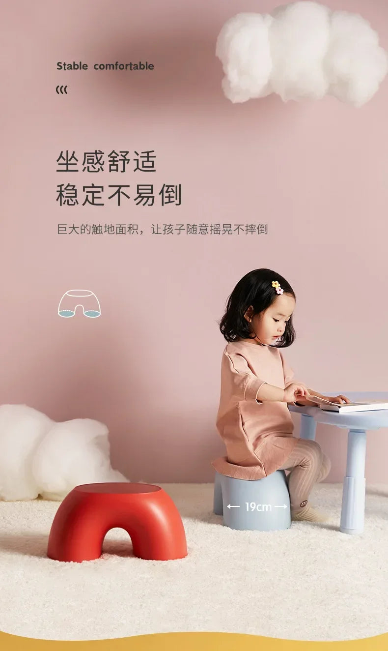 Creative Rainbow Stool Simple Circular Small Bench Home Round Comfortable Stool Durable Non-slip Shoe Changing Stool