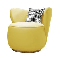 -Italian Style Luxury Lounge Chair Living Room Chair Sofa Stainless Steel Interior Armchair Home Hotel