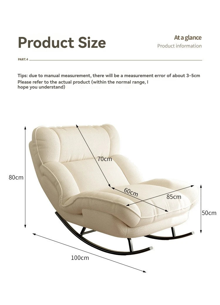 Lazy sofa, rocking chair, lounge chair, balcony, home use leisure chair, reclining or sleeping, living room rocking chair