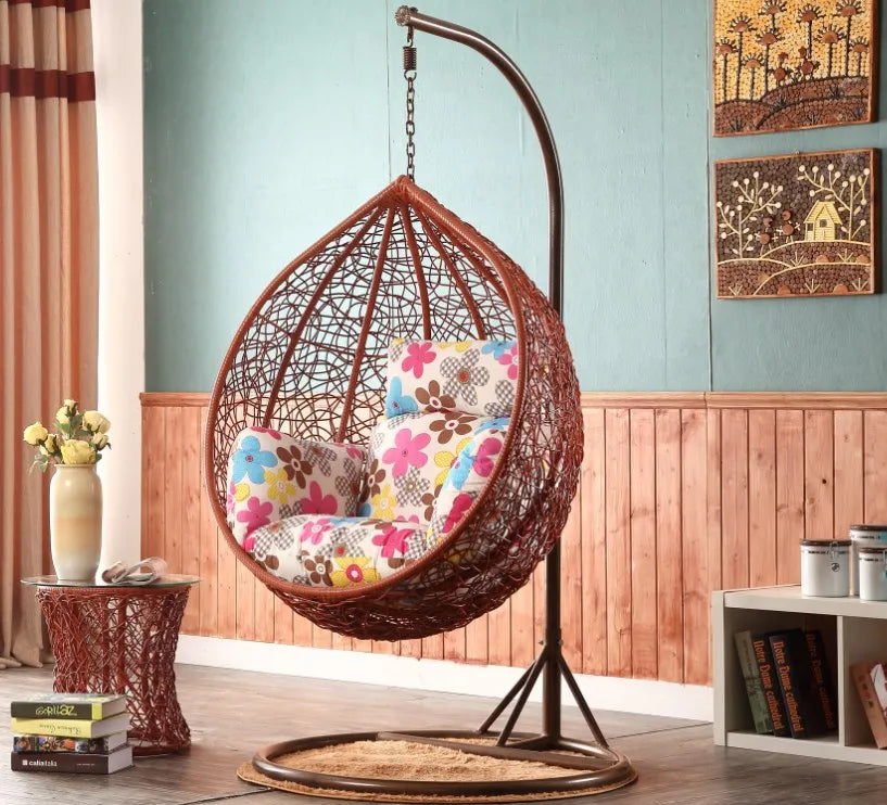 Swing Hanging Chair Hammock Indoor Balcony Bird's Nest Hanging Basket Rattan Chair Reclining Chair, Rocking Chair