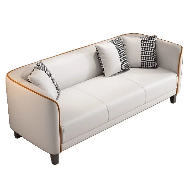 Italian light luxury cat claw cloth sofa small apartment living room double rental room bedroom apartment simple modern large so