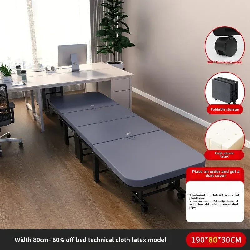Rollaway bed Single office lunch break bed Nap bed Portable retractable hidden escort bed Rollaway bed Camp bed
