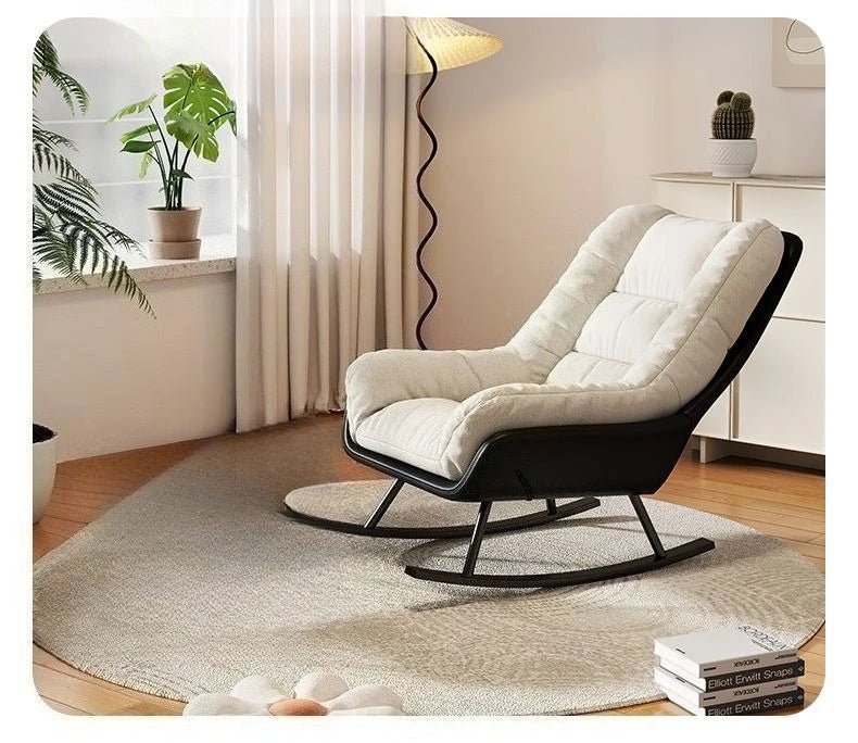 Lazy Sofa Rocking Chair Living Room Balcony Recliner Light Luxury Leisure Single Sofa Chairs  Living Room Furniture  cozy stool