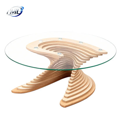 High quality latest design modern white glass coffee table