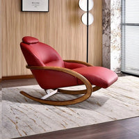 New Chinese-style solid wood leisure rocking chair, living room balcony recliner