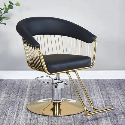 High-end stainless steel dining chair single sofa chair designer home living room wrought iron balcony