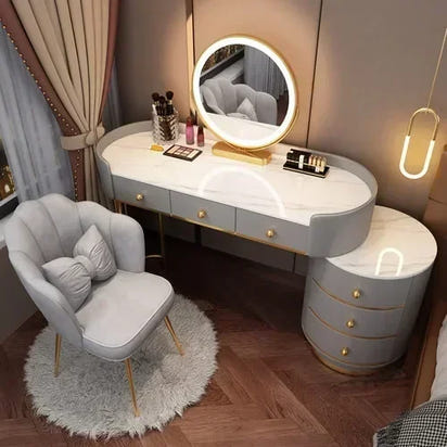 Dresser Stand Makeup Vanity Table Modern White Bedroom Desk Makeup Table Beautys Storage Coiffeuse De Chambre Home Furniture