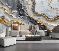 Custom Modern Abstract Marble Wallpaper Mural 3D Wallcoverings Elegant Wall Art Decor Background for Living Room Bedroom Office