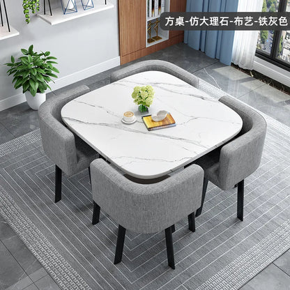 Simple square negotiation table and chair combination store, shop