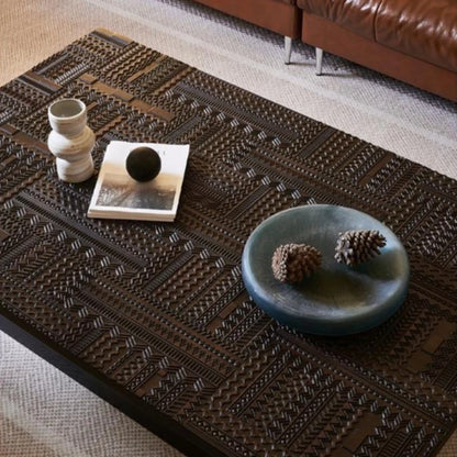 Villa Retro Coffee Tables Carving Minimalist Design Fashion Hotel Coffee Tables Office Advanced Home Furniture Couchtisch Ls40cj