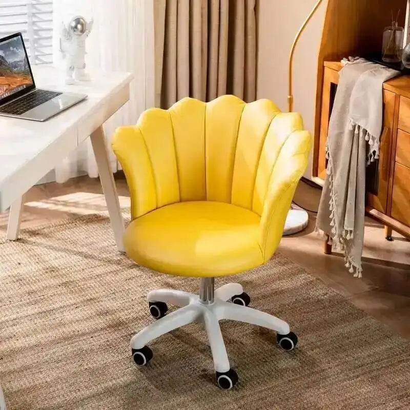 for Velvet Office Chair for Company Rotatable Soft Backrest Chair with Wheels Simple Creative Office Chairs E-sports Room