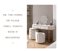Light Mirror Vanity Table White Minimalist Drawers Storage Dressing Table Desk Makeup Mesa De Maquillaje Bedroom Furniture