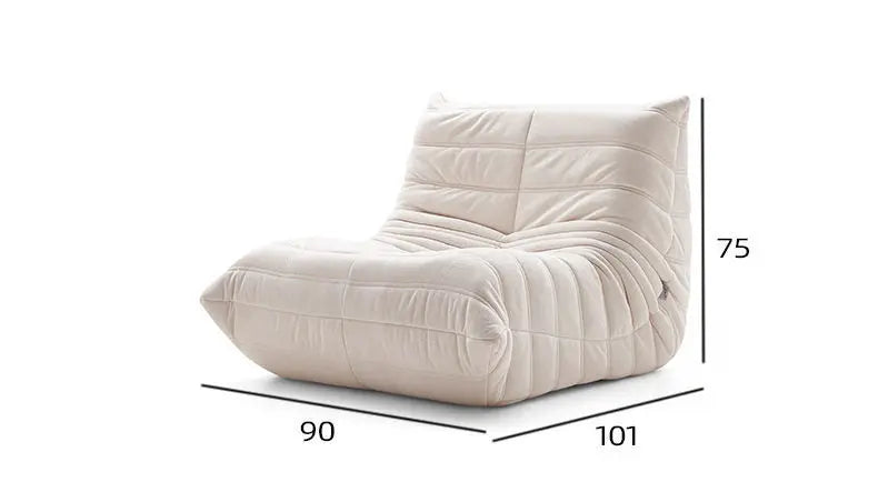 Viral Caterpillar Lazy Lounger Reclining Sleeping Single Seater Sofa Instagram-Worthy Bedroom Balcony Tatami Armchair