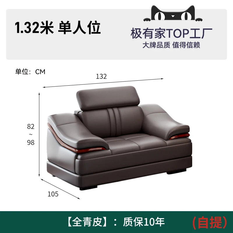 Nordic Genuine Leather Sofas Luxury Armchairs Cinema Comfortable Sofas Living Room Design Fauteuils Salon Home Furniture