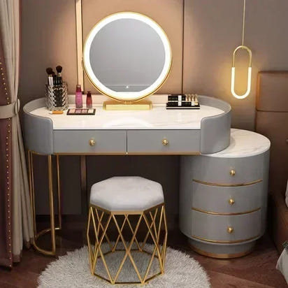 Dresser Stand Makeup Vanity Table Modern White Bedroom Desk Makeup Table Beautys Storage Coiffeuse De Chambre Home Furniture