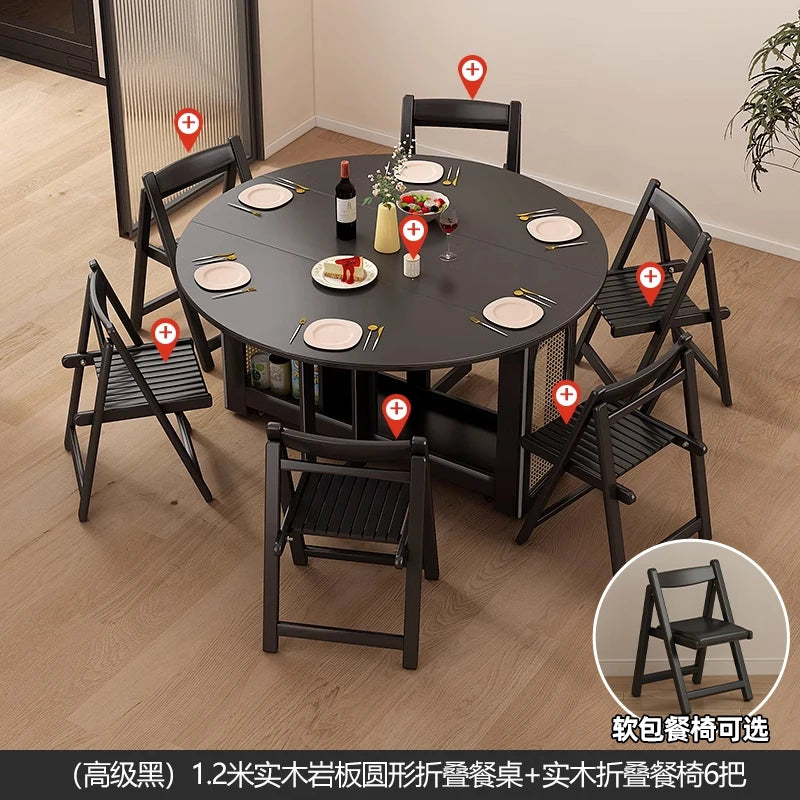 Waterproof Chair Dining Table Breakfast Modern Chair Side Dining Table Space Savers Round Set Sala Da Pranzo Home Furnitures
