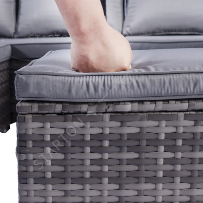 Set Patio Furniture Outdoor Rattan Corner Sofa Set Rattan Couch Garden Sofa Wicker Outdoor Furniture Sets