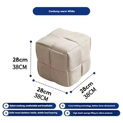 Household door shoes stool fashion small stool simple creative dice stool living room sofa stool pedal stool.