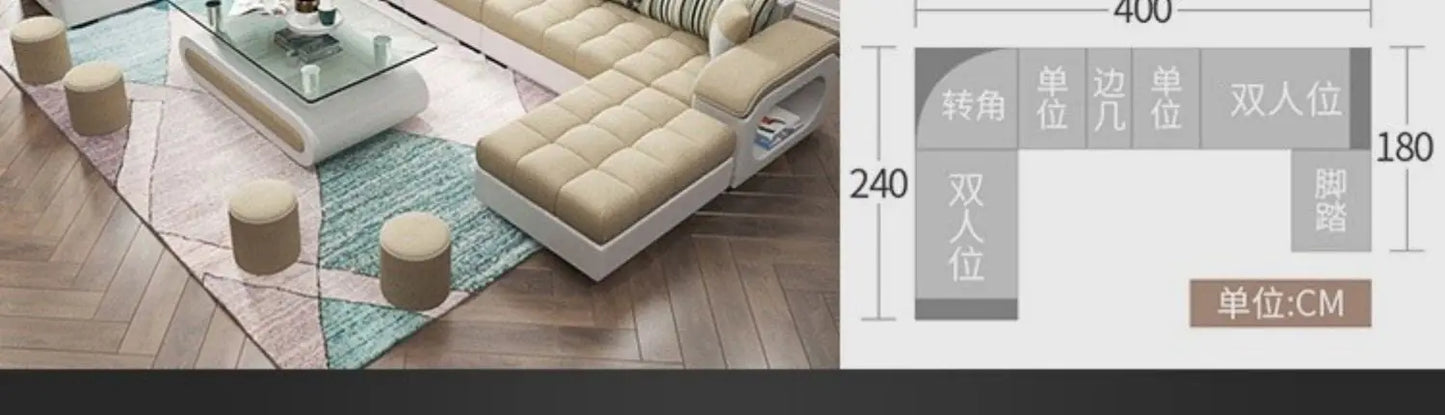 Luxury Minimalist Sofa Multifonction Sectional Storage Massage Sofa Modern Living Room Muebles Para El Hogar Home Furniture