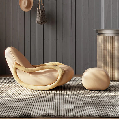 Relaxing Lounges Accent Chair Lazy Household Rocking Living Room Sofa Relax Armchairs Break Celebrity Creamy Balcony Furniture