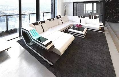 s#A Modern Space Capsule Style Sofa Cover Furniture Living Room Leather Electric Sofa