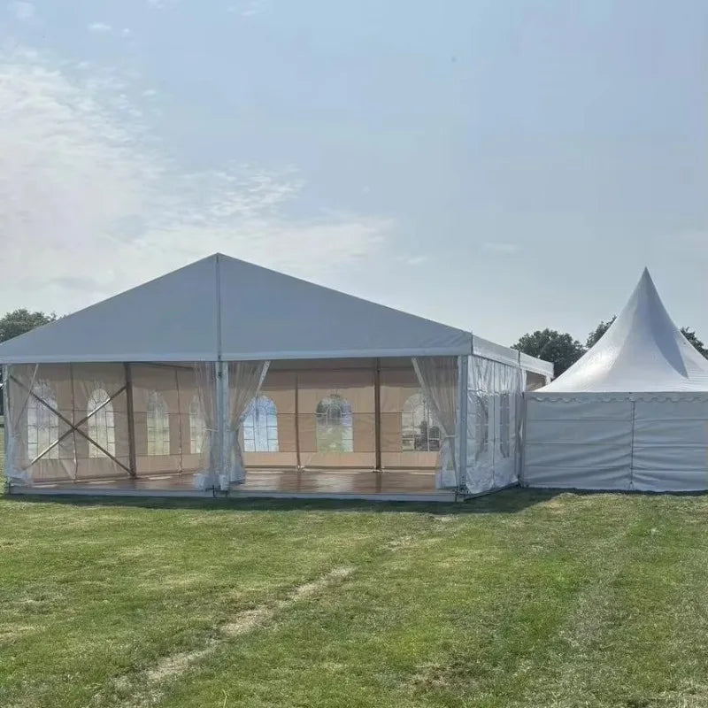 500 People Outdoor Tent Aluminum Frame Heavy Duty Commercial Large Luxury White Marquee Wedding Party Structure Tents for Event