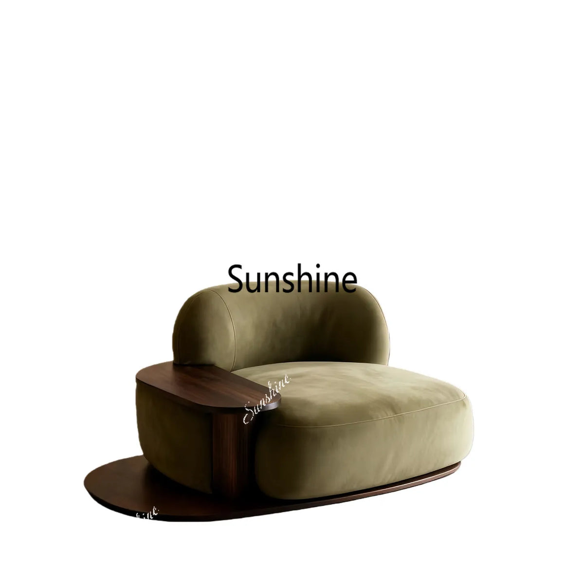 Italian minimalist fabric single sofa modern simple small apartment leisure chair