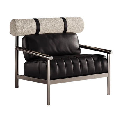 Simple Living Room Chair Sofa Stainless Steel Designer Modern Lounge Stools Bedroom Reception Fauteuil Salon Furniture Home