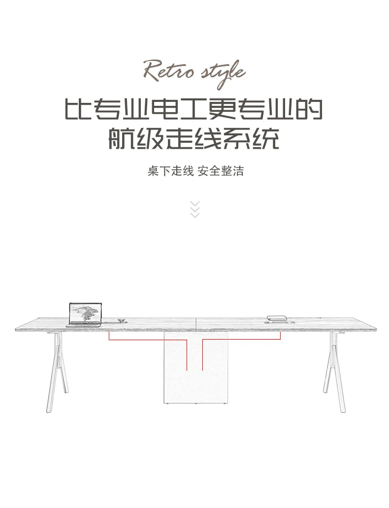 Conference Table Simple Modern Meeting Office Rectangular Business Negotiation Environmental Protection Large And Small Conferen