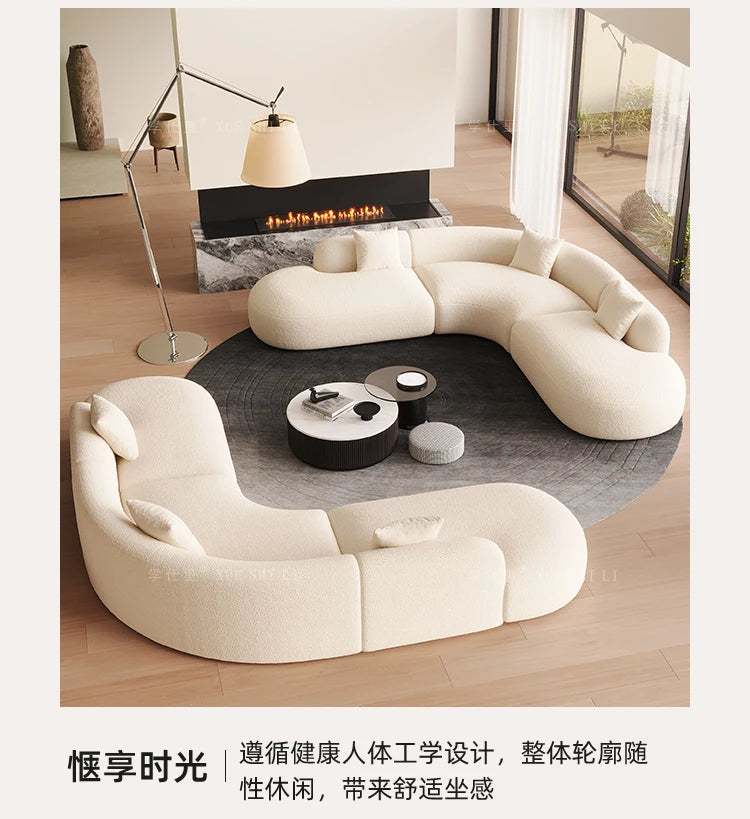 Hotel Curved Sofa Designer Leisure High Quality Hallway Aesthetics Modern Balcony Sofas Leisure Gaming Muebles Home Furniture