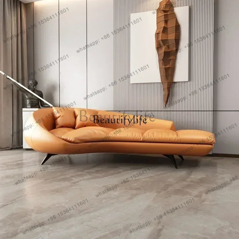 0 Chaise Longue Recliner Bedroom Living Room Light Luxury Single Fabric Leisure Lazy Sofa