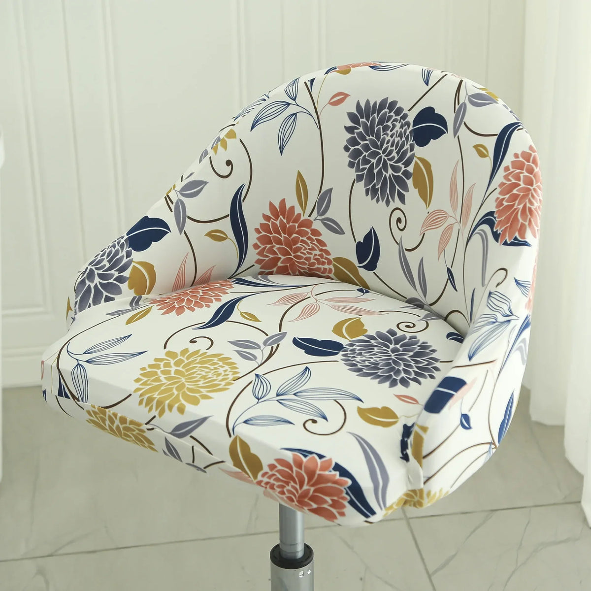 1PC Semi-Circular Universal Wear-Resistant Chair Cover Chair Cover Dust-proof Elastic Restaurant Hotel Dining Chair Cover 의자 커버