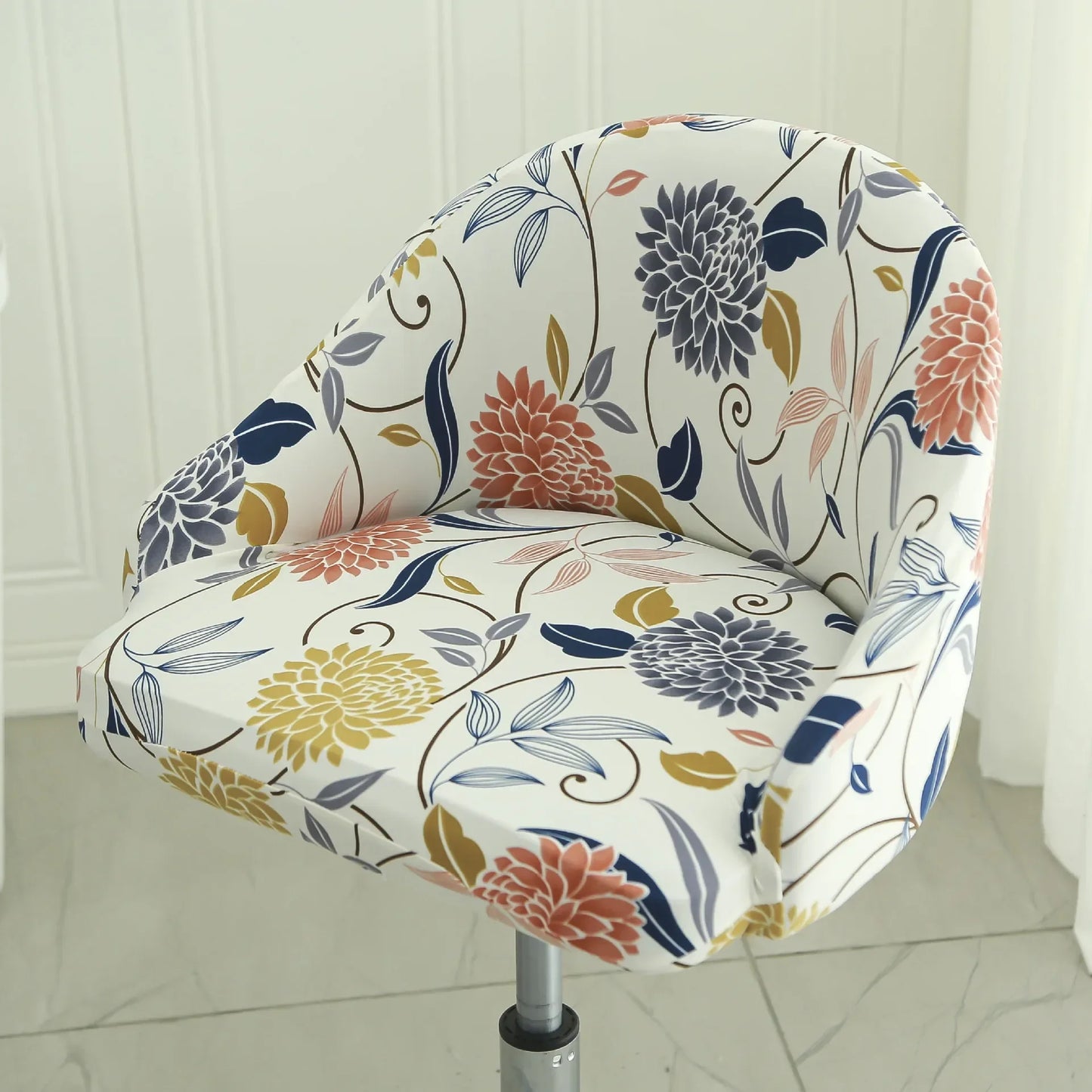 1PC Semi-Circular Universal Wear-Resistant Chair Cover Chair Cover Dust-proof Elastic Restaurant Hotel Dining Chair Cover 의자 커버