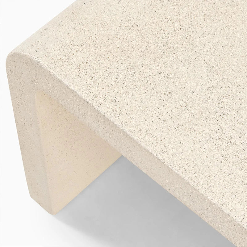 Modern Concrete Fiber Cement Tea Table  Outdoor side Table Furniture rectangle Concrete Coffee tables bench