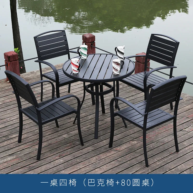 Outdoor parasol, villa cafe, milk tea shop, open-air dining bar, central column umbrella