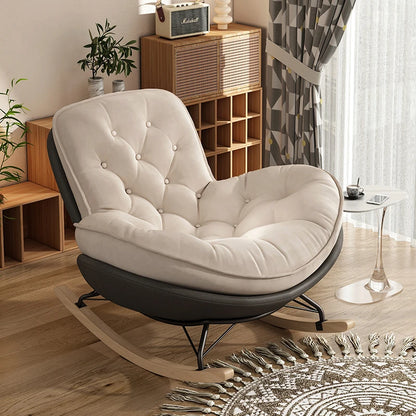 Thickened Penguin Rocking Chair Balcony Sofa Home Bedroom Leisure Chair Wide
