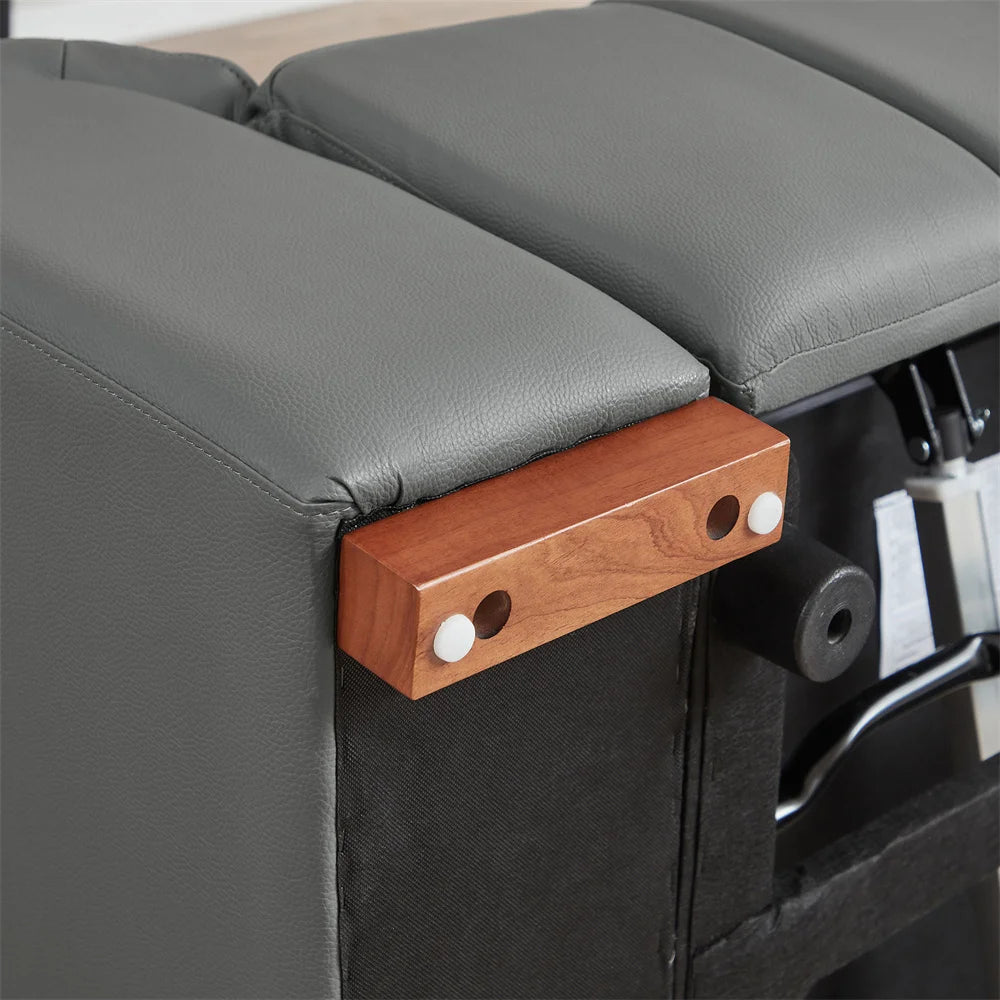 Custom Leather L Shaped Couch Lounge Multifunction Power Smart Recliner Electric Reclining Corner Sofa USB Headrest Footrest