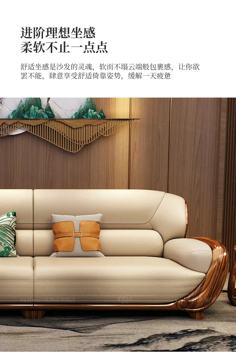 Genuine Leather Luxury Sofa Fancy Living Room Designer Sectional Sofa Lounge Modern Juego De Sofas Modernos Para Sala Furniture