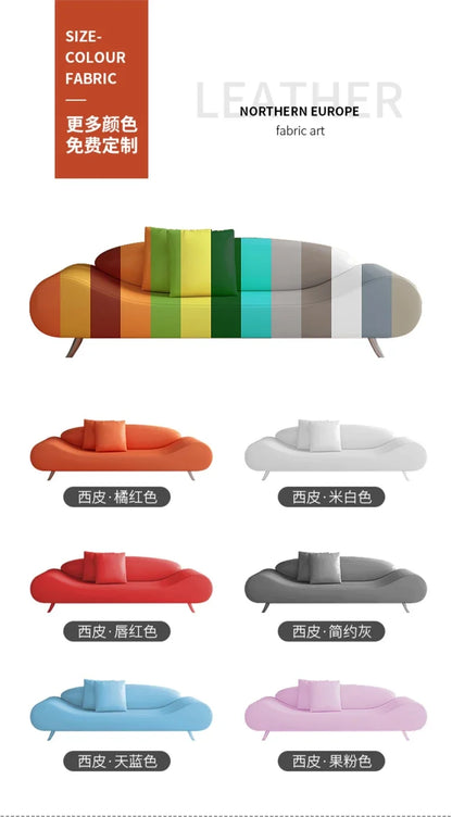 Nordic Relaxing Minimalist Modern Design Comfortable Living Room Sofas Elegant Light Luxury High-quality Simple Hotel Furniture