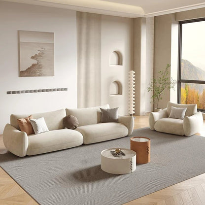 Nordic Cloud Living Room Sofas Cream Loveseat Tiny House Comfortable Living Room Sofas Relaxing Ergonomics Muebles Furniture