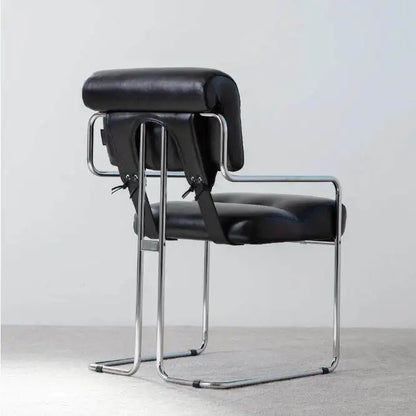 Pre-owned Office Chair, Stainless Steel Dining Chair, Bauhaus Vintage Negotiation, Casual Desk, Designer Single Chair